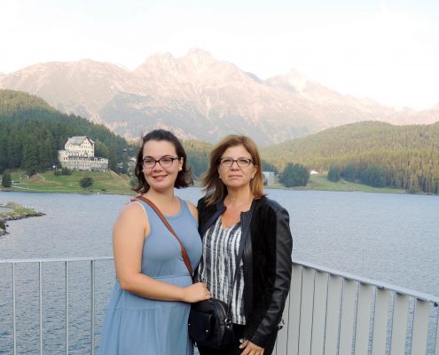 Summer Intern Melissa Feito and her mother Marisa Feito in August 2015. 