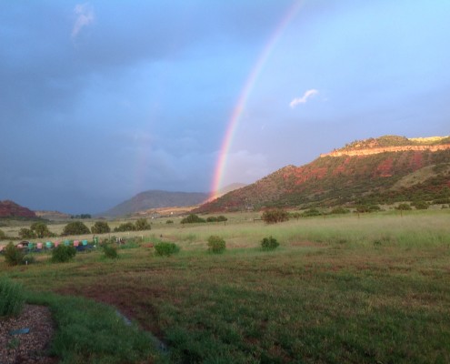 A rainbow after a sudden rainstorm near Casper, Wyoming. | Janet Bohren