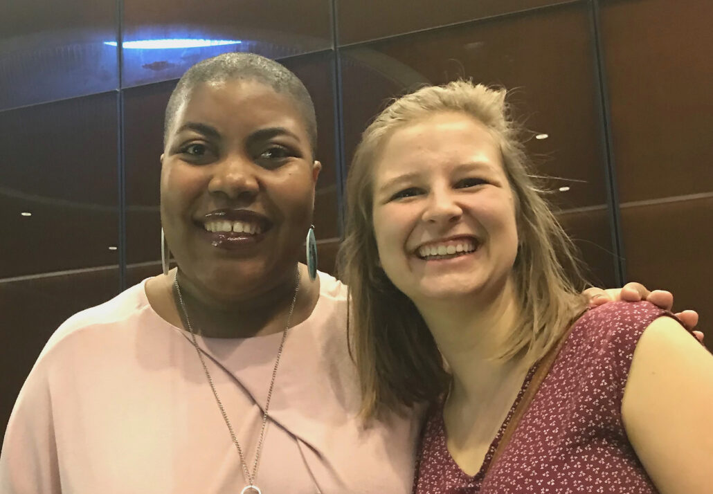 Laura Carr-Pries and Techika Rhodes