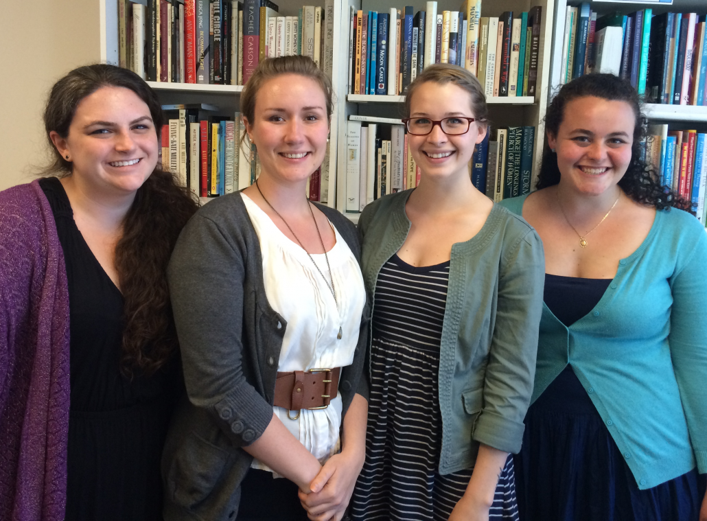 WATER Interns from Left to Right: Cathy Jaskey, Melody Stanford, Ciara Chivers, and Jacqueline Small