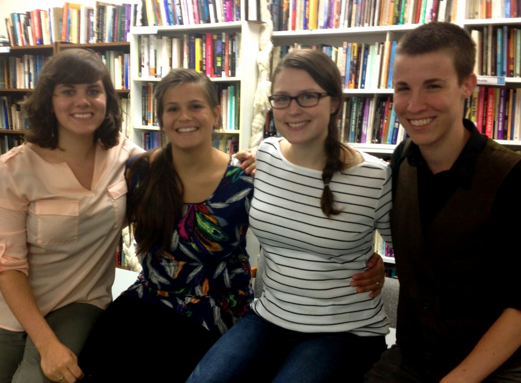 From l to r, Molly Bolton, Rebekah Renfro, Elizabeth Lancaster, and Wendy Mallette